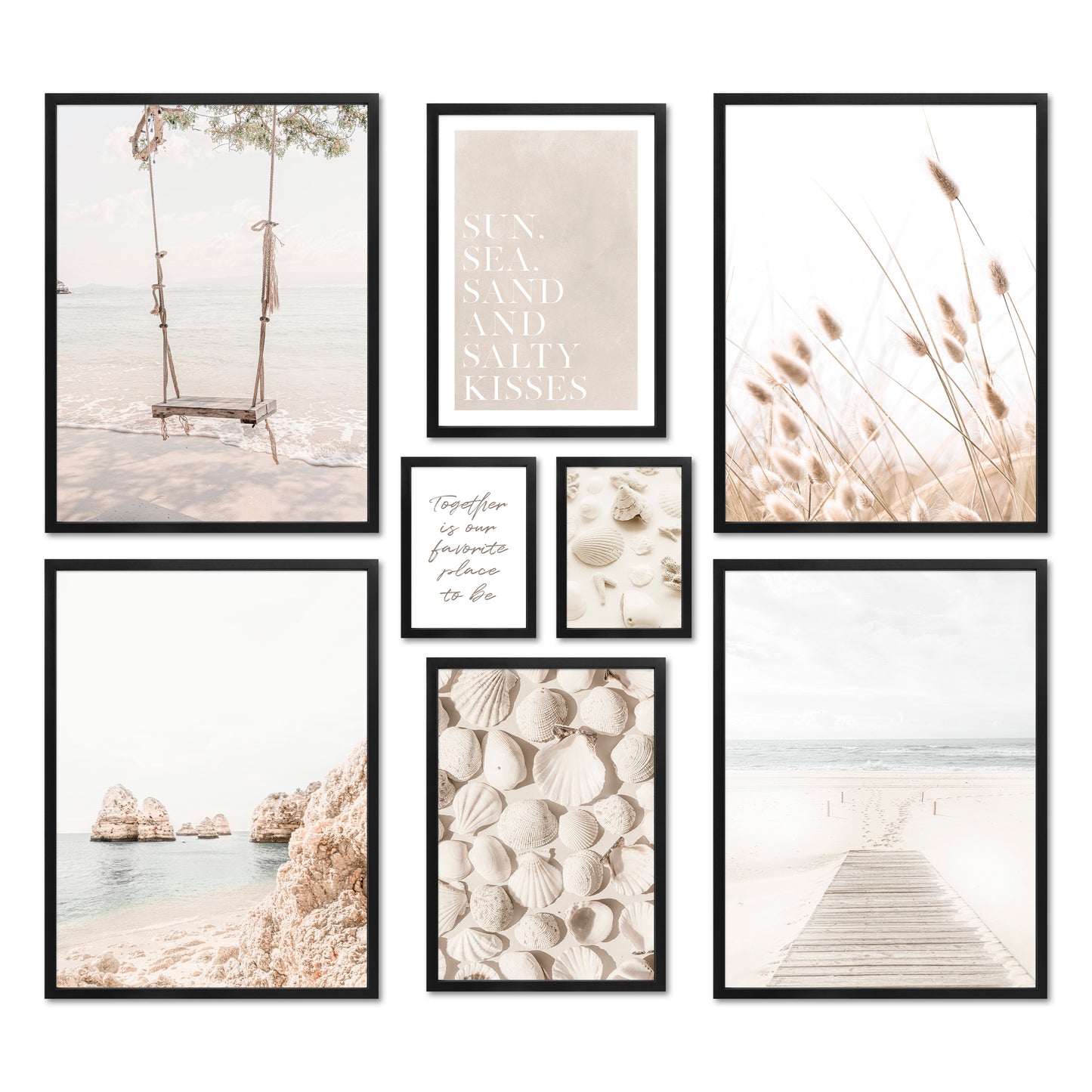 Poster Set - DREAMY BEACH I Sea Wall Art