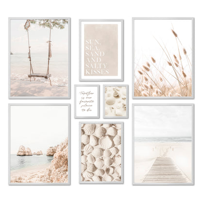 Poster Set - DREAMY BEACH I Sea Wall Art